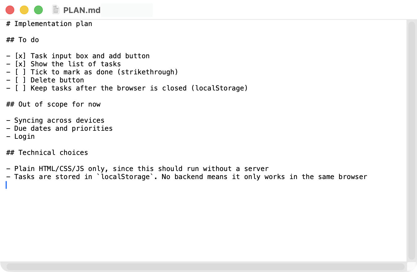An .md file opened in a plain text editor